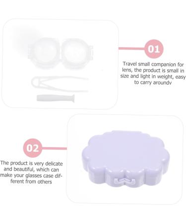 Homsfou 10 Pack Colored Contact Lens Holders | Eye Care Containers | Travel-Friendly Lens Cases with Mirror & Solution Foil - Buy Online on GoSupps.com