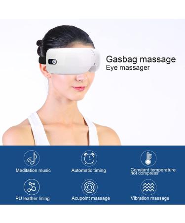 Buy Electric Eye Massager with Air Pressure Hot Compress & Vibration - Soothing Music for Relaxation - Buy Online on GoSupps.com