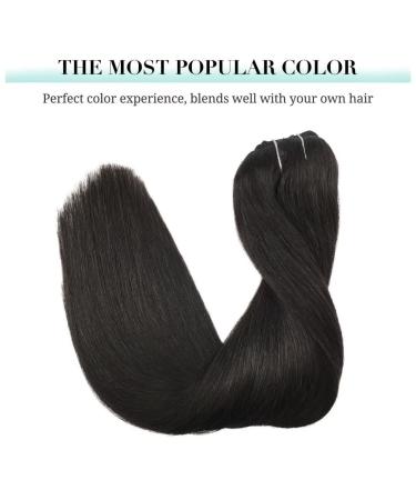 Buy Doores Clip-in Extensions | Real Remy Human Hair Natural Black 22 Inch (55cm) 7 Pieces 120g Smooth & Straight Quality Hair Extensions - Buy Online on GoSupps.com