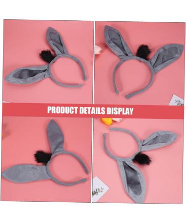 AUTSUPPL Little Donkey Headband Cute Headband Donkey Prop Women Headdress Girl Hair Accessory Party Hair Bands Adult Animal Ears Headband Headbands for Women Hair Accessories for - Buy Online on GoSupps.com
