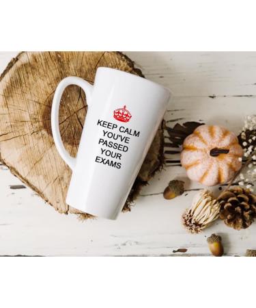 Giftme Keep Calm You've Passed Your Exams Ceramic Coffee Tea Mug Latte Mug. (17oz) - Buy Online on GoSupps.com