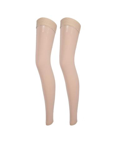 Compression Stockings KENANLAN Breathable Long Elastic Women's Stockings for Varicose Veins (L)