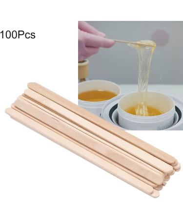 100pcs Disposable Wooden Waxing Sticks for Hair Removal - Body & Eyebrow Wax Applicator Spatulas - Buy Online on GoSupps.com
