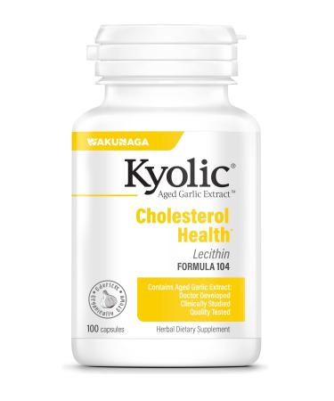 Kyolic Aged Garlic Extract Formula 104 Cholesterol Health 100 Capsules (Packaging May Vary)