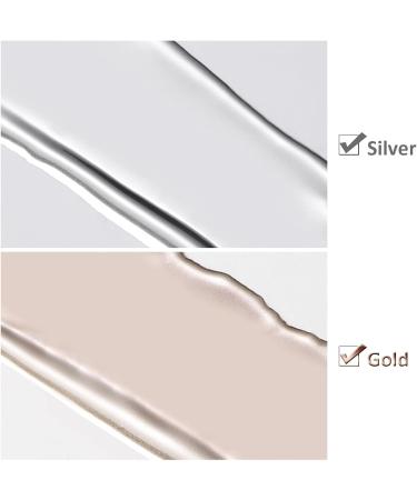 Metallic Painting Gel for Nails Mirror Metallic Nail Polish Silver Gold Painted Gel Nail Polish Mirror Nail Polish Gel 3D Metal Mirror Effect Premium Salon Manicure Pigments (Gold) - Buy Online on GoSupps.com