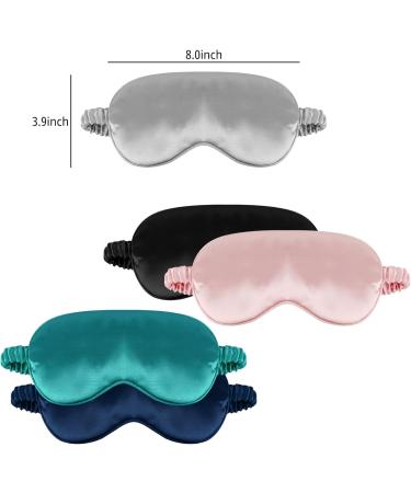 Silk Sleep Mask for Travel - Elastic Eye Mask for Women & Men - Breathable Pink Eye Mask - Buy Online on GoSupps.com