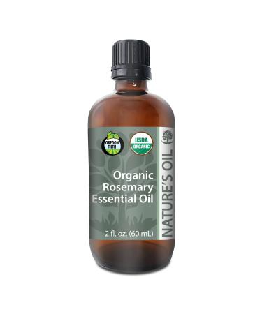 Best Rosemary Essential Oil Pure Certified Organic Therapeutic Grade 60ml