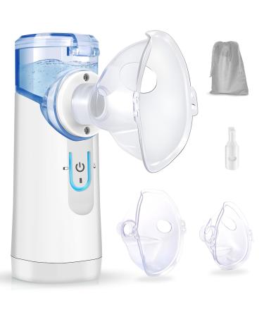 Inhalation devices for adult fuels inhalation devices children noisy -free mesh nebulizer inhaler Set USB re -loaded with mouthpiece and masks blue