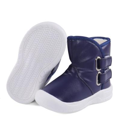 LACOFIA Toddler Snow Boots | Anti-Slip Rubber Sole | Waterproof & Warm | 6 UK Child | Navy Blue - Buy Online on GoSupps.com