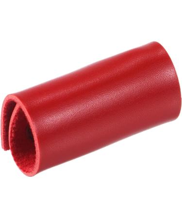PATIKIL Leather Razor Head Protective Case - Double Edge Razor Head Protection Sheath for Travel - Stylish Red Shaving Tip Cover - Buy Online on GoSupps.com