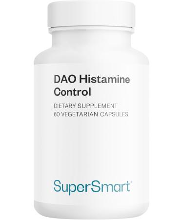 DAO Histamine Control - Enzyme DAO pour D composer l Histamine Alimentaire - DAO V gane Microencapsul e et Gastro-R sistante (adiDAO Veg ) Querc tine & Vitamine C - 60 G lules V g tales - SuperSmart