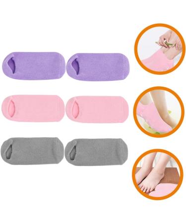 Healeved 6 Pairs Foot Gel Socks Care Products Vegetable Gel Ordinary Miss - Buy Online on GoSupps.com