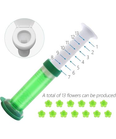 Toilet Gel Stamp Refills - 4PCS/52 Count Flower Fragrance Jasmine Air Freshening Gel for Clean Bathrooms - Buy Online on GoSupps.com