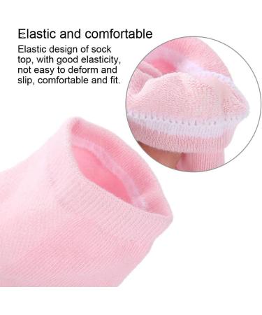 Shop Heel Socks for Plantar Fasciitis Pain Relief | Gel Compression Bandage for Ankle Pain | Open Toe Comfort - Pink - Buy Online on GoSupps.com