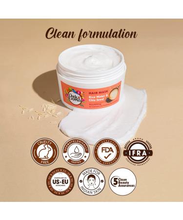 Buds & Berries Rice Water & Chia Seeds Conditioner Hair Mask - 200 ml | Promotes Hair Growth, Nourishment & Controls Hairfall | Sulphate & Paraben Free - Buy Online on GoSupps.com