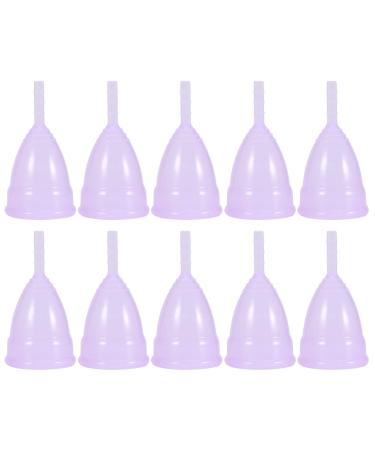 Menstrual Cup for Women Silicone Reusable Hygiene Cup Collector Personal Care 10 Pack Purple