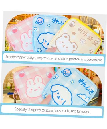 Plafope 4-in-1 Women's Bandages Set & Period Napkin Bag - Cute Portable Menstrual Storage for Outdoor Use - Buy Online on GoSupps.com