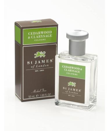St James of London Cedarwood & Clarysage Cologne 1.69 Fl Oz - Buy Online on GoSupps.com