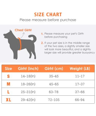 JuJubak Ripstop Dog Life Jacket | Adjustable & Reflective | Superior Buoyancy | Medium Orange + Grey - Buy Online on GoSupps.com