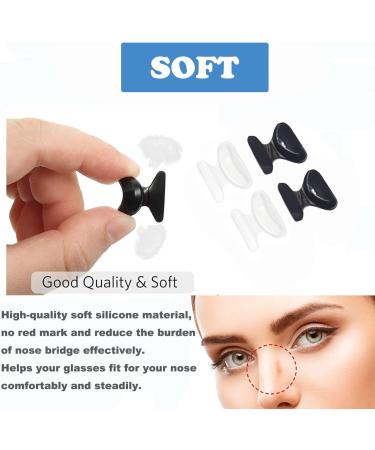 Airbag Butterfly-Shaped Glasses Nose Pads - Slipproof & Comfortable - 10 Pairs Clear 2.5mm for Full Format Glasses - Buy Online on GoSupps.com