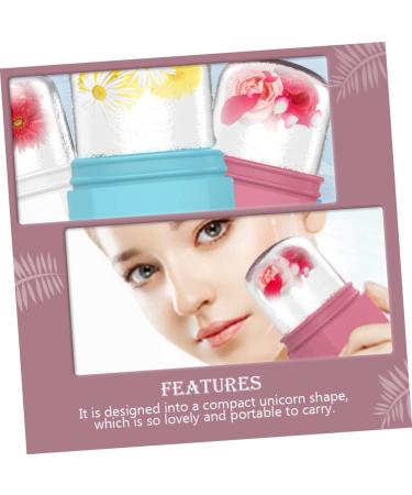 Unicorn Ice Tray Face Massager | Silicone Ice Roller for Skin Care | Facial Roller Tool - Pink 10.7x5.4x5CM - Buy Online on GoSupps.com