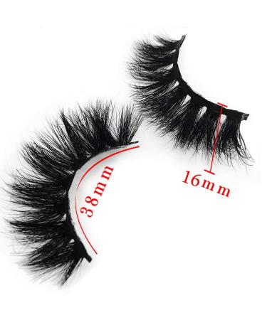 GOO GOO 16mm Bushy Siberian Mink Fur False Eyelashes - Handmade 3D Natural Soft Curl Fake Lashes - Reusable Makeup Eyelashes - 1 Pair - Buy Online on GoSupps.com