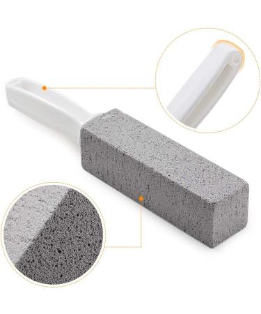 2 Pack Pumice Stone Toilet Cleaner Set - Remove Hard Water Stains & Rings with Ergonomic Short Handle - Ideal for Toilets, Pools, Bathrooms & Sinks - Buy Online on GoSupps.com