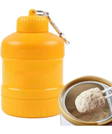 Powder Holder Supplements Organizer Powder with Carabiner HookInsulated Leak Proof Can Storage Bottle Portable Bin for Bodybuilding and Kitchen - Buy Online on GoSupps.com