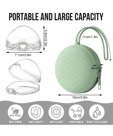 Buy 5-Piece Pacifier Box Set: 2 Silicone Storage & 3 Plastic Dustproof Boxes - Portable & Travel-Friendly - Buy Online on GoSupps.com