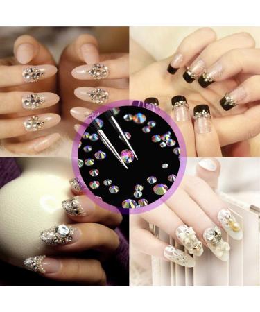 1600 Pieces Self-Adhesive Rhinestones - 6 Sizes for Face Nails & Crafts - Includes Tweezers & Dotting Pen - Buy Online on GoSupps.com