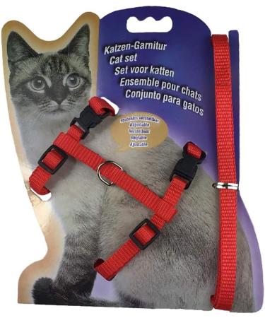 Sytaun Adjustable Red Nylon Dog Leash - Durable & Comfortable for All Breeds | International Shipping Available - Buy Online on GoSupps.com