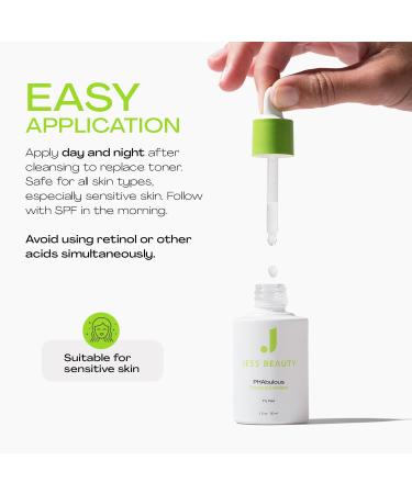 JESS BEAUTY PHAbulous Chemical Exfoliant | Sensitive Skin Care Hydration & Antioxidant Protection | 1 fl oz - International Shipping Available - Buy Online on GoSupps.com