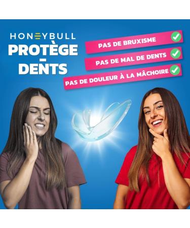 HoneyBull Bruxism Thermoformable Dental Guards Pack of 6 Anti-Snoring Occlusal Gutters Stop Teeth Grinding Available in 2 S - Buy Online on GoSupps.com