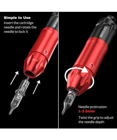 Wormhole Tattoo Kit - Professional Machine, Cartridge Needles, Power Supply - for Artists and Beginners | WTK157 - Buy Online on GoSupps.com