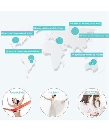 Eco-Friendly Reusable Menstrual Cup | Collapsible Sterilization Cup - Medical Silicone Leak-Proof 3 Colors | Women's Hygiene Solution (L-#2) - Buy Online on GoSupps.com