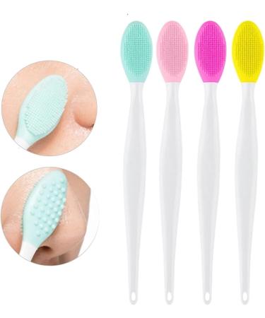 Acne Needle Silicone Nose Clean Brush Exfoliating Pore Beauty Facial Brush Skin Care Tool Massager Remove Acne Blackheads Deep Clean (Color : Peach) - Buy Online on GoSupps.com