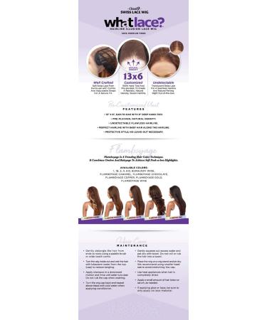 Sensationnel WHAT LACE 13x6 JANELLE Wig - Cloud 9 Synthetic Hand Tied Lace Frontal (1B) - Buy Online on GoSupps.com
