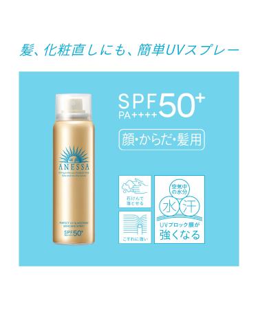 Anessa Perfect UV Skin Care Spray N 2022 Model Sunscreen - Fruity Floral Scent - 2.1 oz (60 g) - Buy Online on GoSupps.com