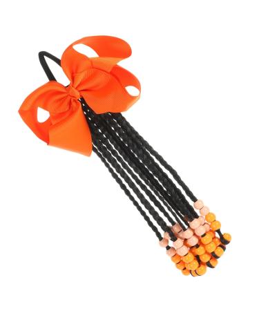 FELTECHELECTR Hair Accessories Wigs Braided Ponytail Extension for Women Bow Braid Wig Braided Wig Ponytail Synthetic Ponytail Extension Hair Piece Child Bow Tie Chemical Fiber To Weave As Shown 04 29X16CM
