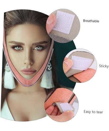 Ipetboom Anti Wrinkle V Chin Strap 1pc Thin Belt Band Elastic Tv Strap Lifting Belt Anti Aging Strap Woman Chin Strap Facial Slimming Strap Slimming Elasticity Cr 60X10.5X1cm Orange - Buy Online on GoSupps.com