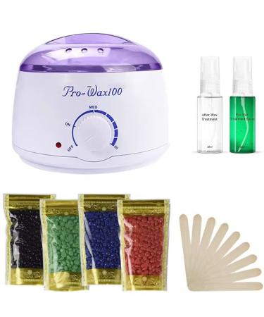 Wax Warmer  Portable Electric Hair Removal Kit for Facial &Bikini Area& Armpit- Melting Pot Hot Wax Heater Accessories Total Body Waxing Spa or Self-waxing Spa in Home for Girls & Women & Men - Buy Online on GoSupps.com