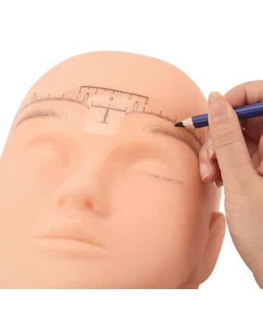 100pcs Disposable Brow Ruler - Transparent Microblading Stickers for Perfect Symmetrical Eyebrows | International Shipping - Buy Online on GoSupps.com