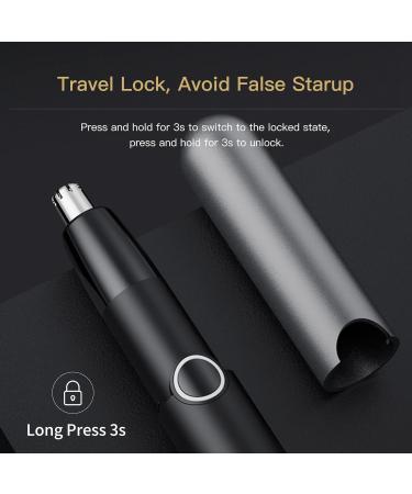 Buy Cordless Electric Ear & Nose Hair Trimmer - IPX7 Waterproof Fast Charging Rechargeable Razor for Men & Women - Buy Online on GoSupps.com