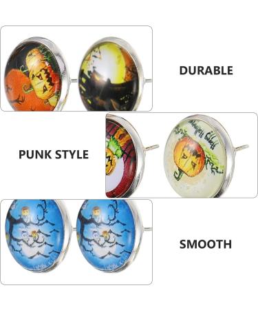 EXCEART 10 Pairs Halloween Earrings Mens Earring Pierced Earrings for Women Earrings Studs for Grils Mix Man - Buy Online on GoSupps.com