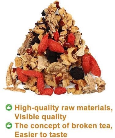 Ginseng Five Tea Bag 250g/8.81oz (5g*50bags) Goji Mulberry Polygonatum Maka Powder Ginseng Caffeine-Free Flavored Delicious Beverage Herbal Tea Combination of Floral Tea - Buy Online on GoSupps.com