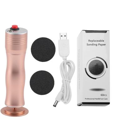 Professional Foot Scrubber Electric Callus Remover USB Charging Callus Remover Pedicure Care Tool Foot File Hard Skin Remover Electric Foot File Hard Skin Remover(Ros gold)