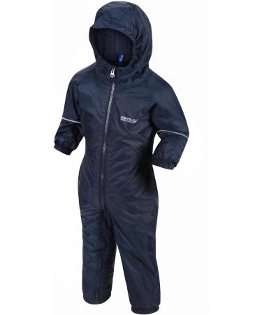 Regatta Kids Splosh III Waterproof Puddle Suit - Navy, 6-12 Months - Buy Online on GoSupps.com