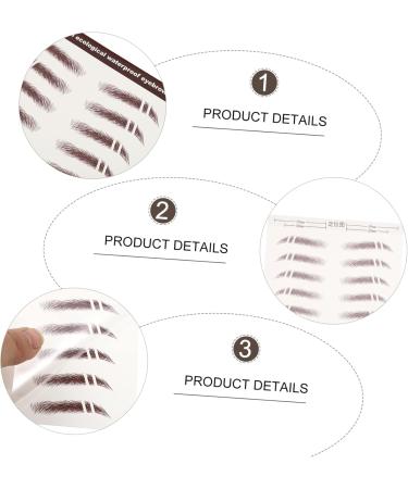 FOMIYES 36 Pcs Eyebrow Stickers 3d Stickers Brown Eyebrow Sticker Imitation Eyebrow Sticker 6d Make up - Buy Online on GoSupps.com