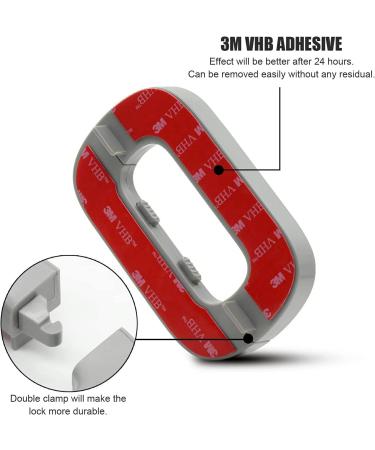 Refrigerator Locks Child Safety Locks 2 Packs Home Fridge Locks Toddler Baby Kids Safety Freezer Door Locks Baby Proofing Cabinet Locks with Strong Adhesive No Tools or Drill Need Grey - Buy Online on GoSupps.com