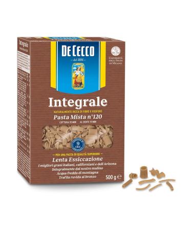 De Cecco Cecco Pasta Mista Integrali 120 Italian Pasta 500 g Pack of 10